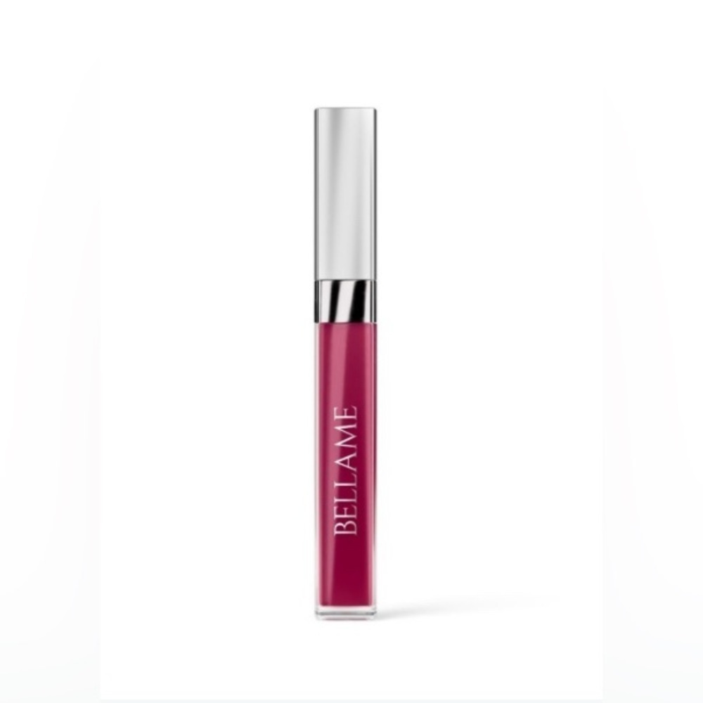 NEW-Bellame VELVET LUXE LIP STAIN infused with Baobab oil. Fuchsia Flirt